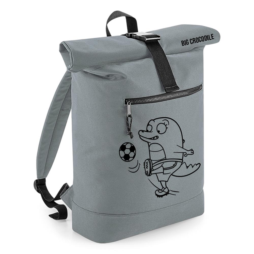 Grey - Roll Top Ruck Sack - Choose Your Croc