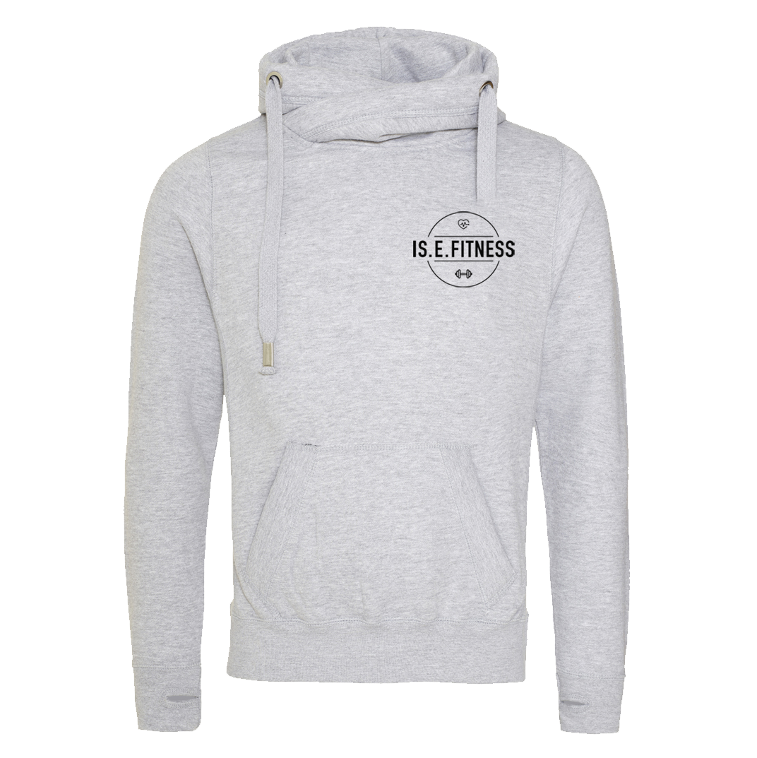 Hoodie - IS.E.FITNESS Cross Over Neck Hoodie