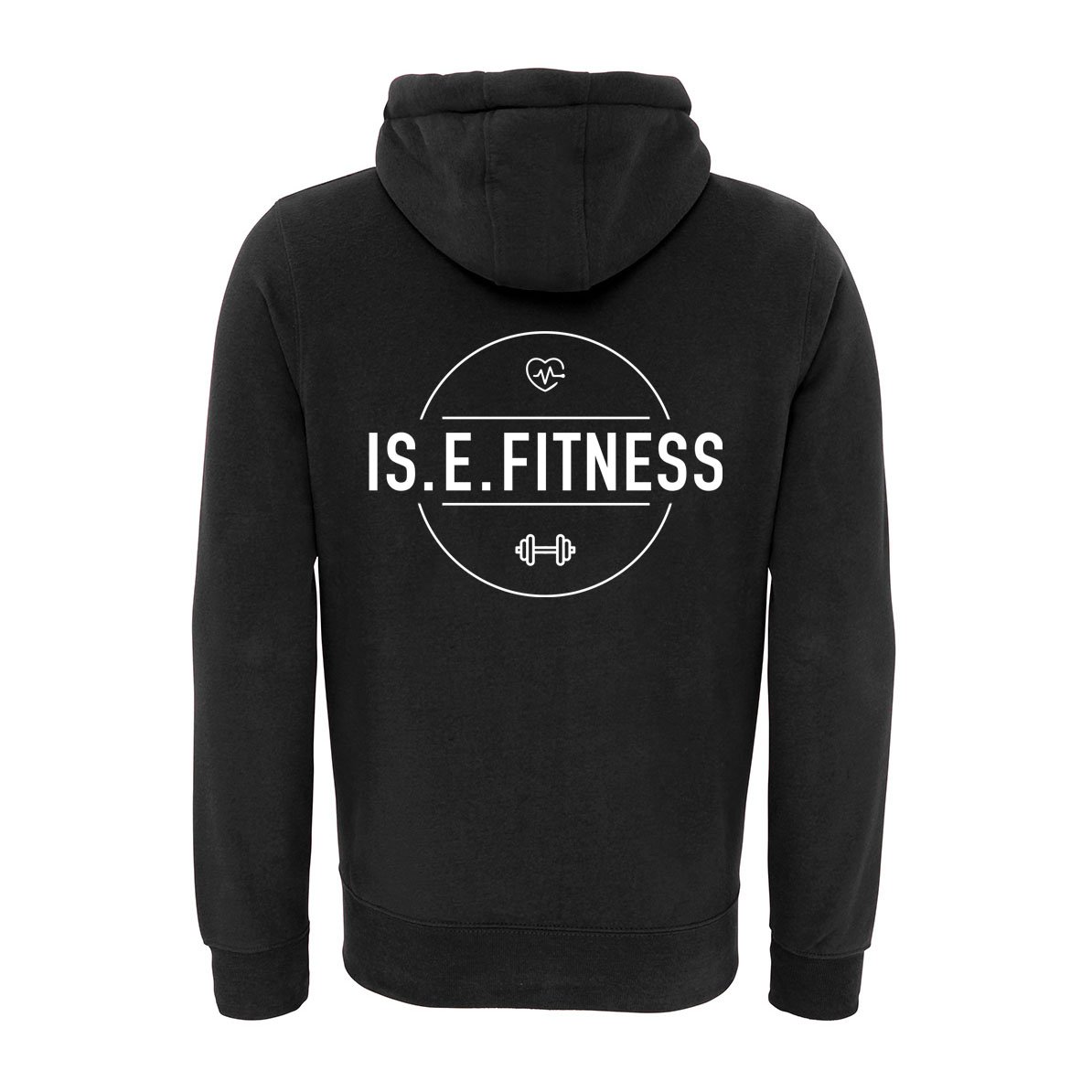 Hoodie - IS.E.FITNESS Fleece Lined Zip Up Hoodie