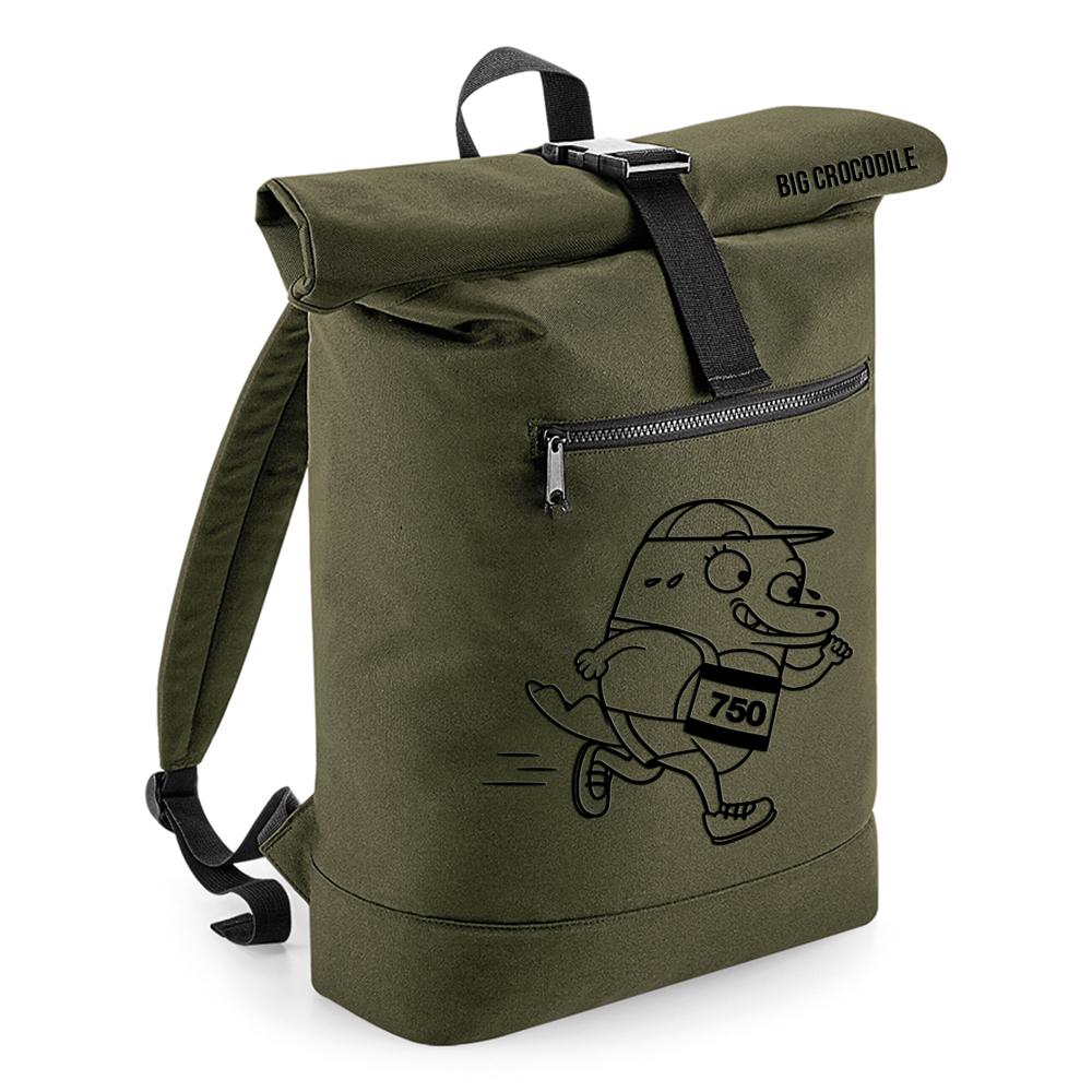 Khaki - Roll Top Ruck Sack - Choose Your Croc