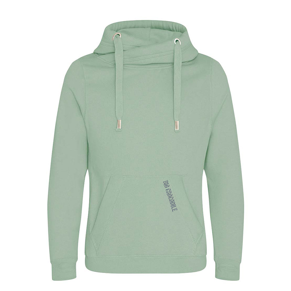 Cross Over Neck Hoodie