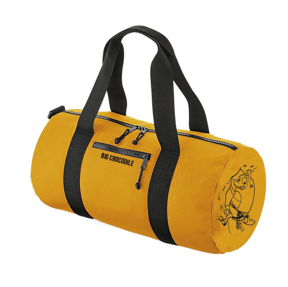 Mustard Barrel Bag - Choose Your Croc