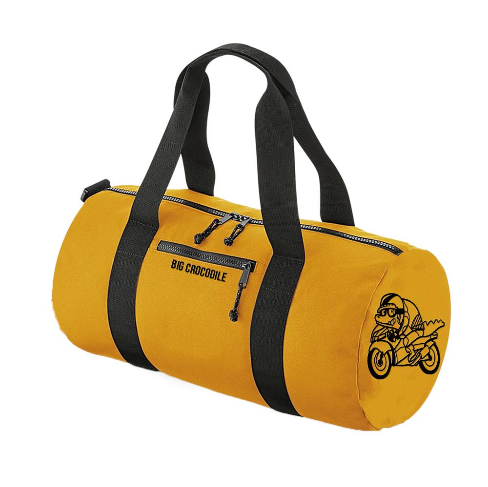 Mustard Barrel Bag - Choose Your Croc