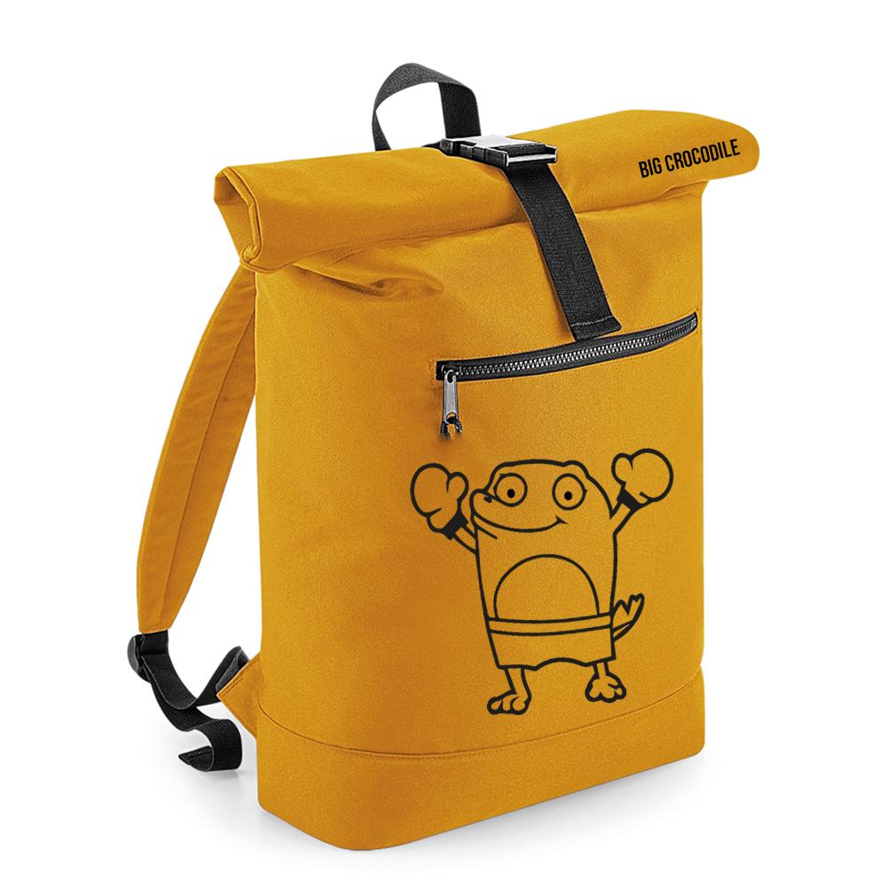 Mustard - Roll Top Ruck Sack - Choose Your Croc
