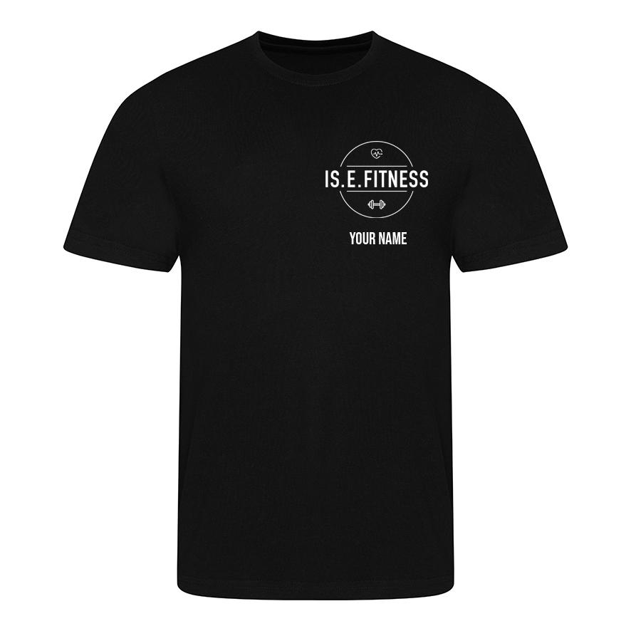 T Shirt - IS.E.FITNESS Black T Shirt - Wholesale