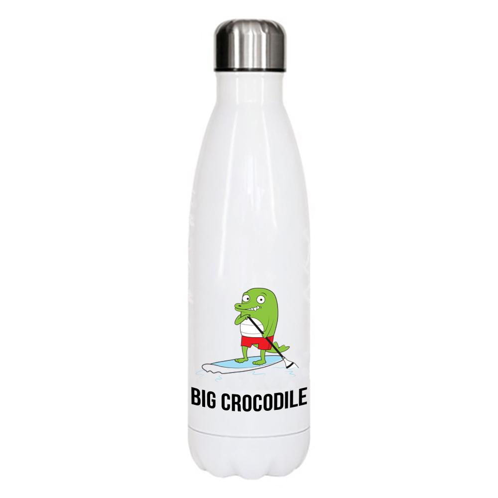 White Metal Bottle - Choose Your Croc